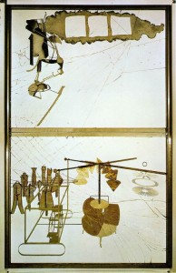 Large Glass, by Marcel Duchamp. 