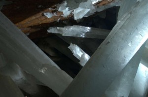 translucent crystal stretch across a life-threateningly hot and humid chamber deep within a Mexican mountain. VIDEO: The Skinny On Cave Critters DCL In 2000, the so-called "Cave of Crystals" was discovered after the chamber had been pumped free of its waters for mining operations. (The chamber was actually drained in 1975, but remained unexplored until 2000.) Without the mineral-rich waters to provide material for the crystals, their growth is on hold.