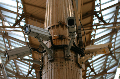 The Cameras in the central watching tower. 